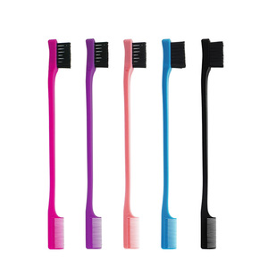 Brosses à sourcils double face avec logo personnalisé <span class=keywords><strong>Peigne</strong></span> à <span class=keywords><strong>queue</strong></span> de rat Outils de coiffure <span class=keywords><strong>Peigne</strong></span> à poils de bébé - Product Image 2