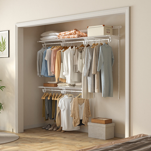 Sistema di <span class=keywords><strong>armadio</strong></span> in metallo accessori per <span class=keywords><strong>armadio</strong></span> in acciaio per riporre <span class=keywords><strong>ripiani</strong></span> <span class=keywords><strong>ripiani</strong></span> per camera da letto - Product Image 3