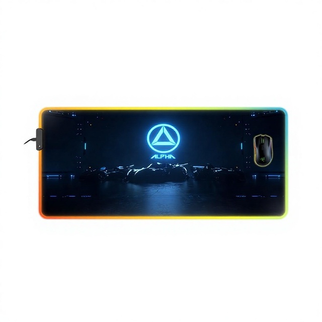 Wholesale Thickened Super Clear Desktop Multi Game Specifications Cool Colorful Luminous Custom Rgb Gaming Mouse Pad