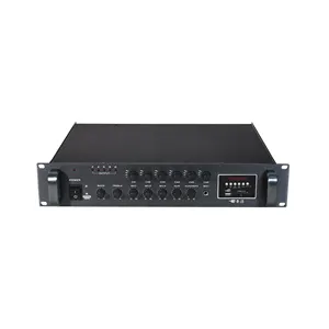6-Zone Mixer Amplifier with Volume Control Built-In USB/Bluetooth/Tuner/SD Card 70W MZ-200BT for Plenty of Applications