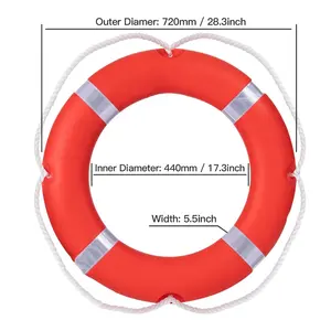 International Standard Throw Rings Outdoor Professional Emergency Use Throwing Rings Rescue Lifesaving Boat Safety Throw Ring