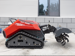 Máquina Multifuncional Integrada: Trituradora de Césped, Zanjadora, Replastadora, Cultivadora y Rotocultivadora con Control Remoto sobre Orugas - Product Image 2