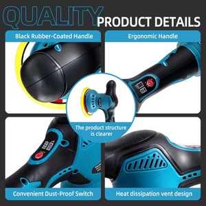 Pulidora Eléctrica Portátil para Autos, Ideal para <span class=keywords><strong>Reparación</strong></span> <span class=keywords><strong>de</strong></span> Arañazos y Encerado - Product Image 3