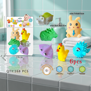 LH TOYS 2025 Jouet de bain pour enfants et tout-petits, lance-eau sensoriel, à saisir, cognitif, flottant, DINOSAURE en caoutchouc et plastique, unisexe - Product Image 3
