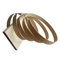 Tiras de colores de grano de madera de PVC flexibles, bandas acrílicas de melamina ABS para puertas de armarios de cocina y accesorios para muebles