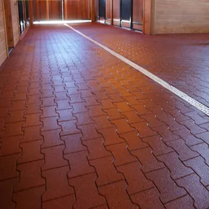 Maternelle brique en caoutchouc de plancher en caoutchouc pour aire de jeux extérieure carrelage