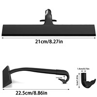 Raclette en silicone – Indispensable pour le nettoyage des vitres, grattoir pour salle de bain et fenêtres avec lame de nettoyage pour usage domestique et commercial