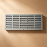 Grille d'aération à persiennes fixes 30*18 de haute qualité en acier laminé à froid pour bureau, résidentiel et commercial (CVC)