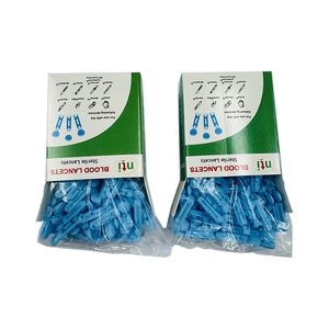 Lancetas de seguridad estériles de triple bisel para extracción de sangre sin dolor - Product Image 1