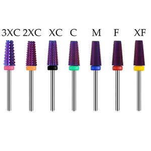 หัวเจียร์เล็บทังสเตนคาร์ไบด์ 5 in 1 แบบหัวตัดไขว้เคลือบสี สำหรับเครื่องทำเล็บไฟฟ้า - Product Image 2
