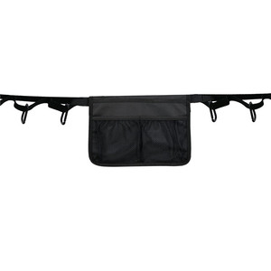 Cuerda para tender ropa para acampar al aire libre, 16 anillas, polipropileno negro, 5cm x 15m, con bolsa de almacenamiento, cordón para tienda de campaña, para viajes de picnic - Product Image 2