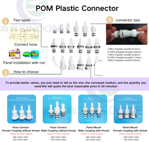 Sinoone1/4 inch nhỏ lỗ <span class=keywords><strong>hose</strong></span> barb In-Line khớp nối cơ thể nam chèn nữ cho vẻ đẹp cụ & thiết bị - Product Image 6