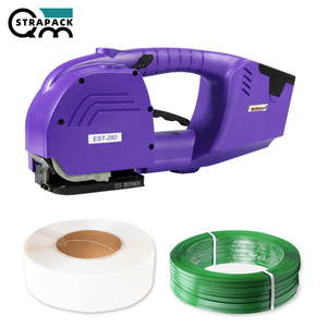 QMSTRAPACK, herramienta automática de mano para bandas de batería de un botón, máquinas flejadoras eléctricas para cinturón de PP/<span class=keywords><strong>Pet</strong></span> - Product Image 3