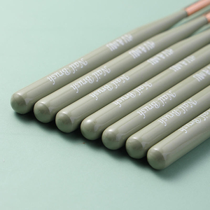 Ensemble professionnel de 10 stylos à ongles en bois vert japonais pour le dessin de lignes en gel UV, manucure - Product Image 5