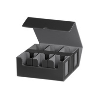 Boîte de rangement magnétique en PU personnalisée pour cartes, 100+ emplacements avec séparateurs, étanche, pour collectionneurs de cartes MTG, YuGiOh, cartes sportives