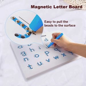 Tablero de Escritura de Letras de Plástico ABC de 26 Letras para Niños, Tablero de Dibujo Magnético Borrable, Magpad - Product Image 2