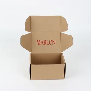 Cajas de cartón corrugado personalizadas al por mayor para pequeñas empresas cajas de correo de regalo de papel caja de embalaje de envío de impresión