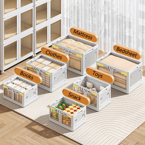 Armoire de rangement pliable portable en plastique pour vêtements, jouets et articles divers, pour usage domestique, vente en gros - Product Image 3