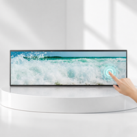 Monitor de Señalización Digital Comercial de Escritorio con Pantalla LCD Ultra Ancha Táctil de 37 Pulgadas, OEM ODM