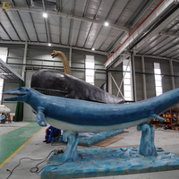 SGAA30 exposition de musée d'intérieur Animal marin animatronique Léviathan baleine à vendre
