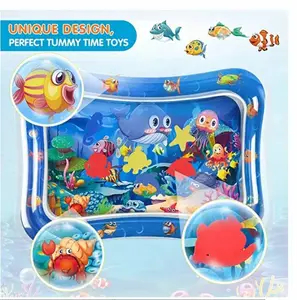 CPC EN71 BSCI Tummy Time mat premium baby water play mat for Infants Newborn Toddlers inflatable baby water play mat for baby