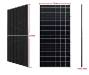 Double-sided Glass Monocrystalline Solar Panel Double-glass MONO Panel GCL 540W-560W 48v Of Household Black Solar Panel