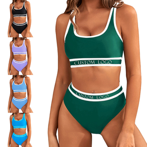 Traje de baño de talla grande con logotipo personalizado para mujeres gordas Deporte Natación Preadolescentes Niñas Traje de baño Ropa de playa Traje de baño para mujeres - Product Image 1