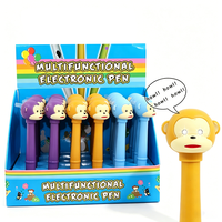 Stylos à bille LED sonores et lumineux en forme d'animaux (canard/ Singe/ Vache/ Girafe) – Cadeaux de bienvenue, souvenirs de zoo, vente en gros