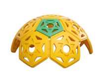 Structure d'escalade semi-circulaire pour enfants, ensemble de 13 pièces modulaires en plastique pour extérieur, équipement de terrain de jeu pour maternelle