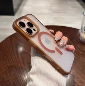 Nouvelle Mode Ultra-Mince Transparent Mat Magnétique Téléphone étui pour <span class=keywords><strong>iphone</strong></span> 16 Pro Max 15 Plus 14 13 12 <span class=keywords><strong>11</strong></span> Housse De Protection - Product Image 3