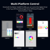 Contrôleur de bande LED Tuya Zigbee RGBCW 12V 24V RGB CCT, variateur de lumière intelligent, compatible avec Alexa, Google, Apple Home, produits pour la maison intelligente