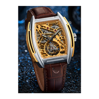 Montres mécaniques haut de gamme à tourbillon, avec squelette complet, de conception et de fabrication en usine, pour marque privée
