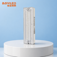 Lumière d'urgence LED murale IP65 rechargeable personnalisable certifiée CE pour balcon et utilisation intérieure/extérieure