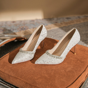 Youxiamie – sandales à talons hauts, bout pointu, décoration avec nœud, tendance de la mode élégante, chaussures pour femmes, semelle extérieure en caoutchouc - Product Image 4