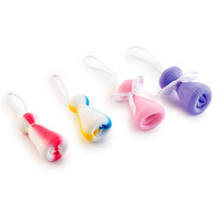 Jouets écologiques en mailles PE pour le visage, pochette de bain, jouets nettoyants pour la douche, filet à bulles pour femmes, maquillage pour femmes, pièces
