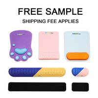 Repose-poignet ergonomique en gel de silicone pour clavier et souris d'ordinateur, motif anime écologique, base personnalisée en PU