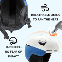 Casque de ski et de snowboard double sport personnalisé OEM et ODM conforme à la norme CE EN1077 pour adultes et enfants Couleurs personnalisées pour l'hiver