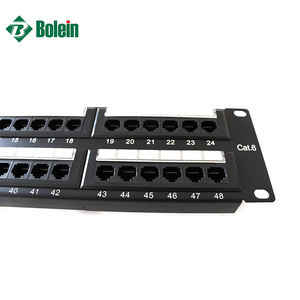 VENTA CALIENTE Sistemas de cableado Ethernet tipo IDC Loded ODF Rackmount Cable Manager 2U UTP 48 Port Cat6 Patch Panel - Product Image 2