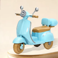Moto électrique pour enfants de 3 à 8 ans, design Vespa, nouvelle conception, mini quad à pédales