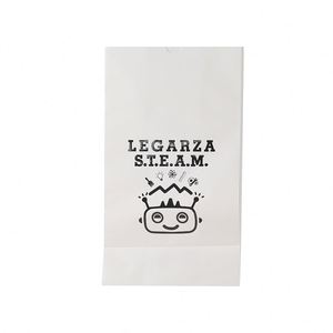 Personnalisez vos propres sacs en papier imprimés avec votre logo, sacs en papier de luxe sans poignée, blancs, pour emporter des aliments - Product Image 4