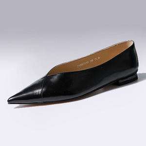 Mocasines <span class=keywords><strong>de</strong></span> piel <span class=keywords><strong>de</strong></span> vaca con <span class=keywords><strong>punta</strong></span> puntiaguda para mujer, zapatos planos informales resistentes al desgaste <span class=keywords><strong>de</strong></span> <span class=keywords><strong>Ballet</strong></span> - Product Image 2