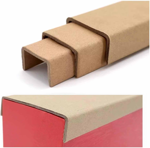 Protecteur d'angle en carton en forme de U en papier kraft recyclé pour l'emballage pour l'utilisation d'emballages - Product Image 1