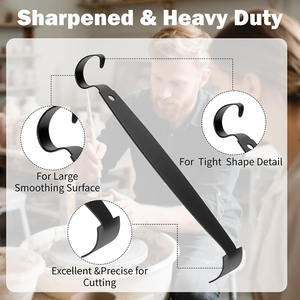 Herramientas de Modelado de Cerámica de Doble Punta de Acero al Carbono Galvanizado de Primera Calidad <span class=keywords><strong>LISI</strong></span>, Perfectas para Dar Forma, Detallar y Suavizar - Product Image 4