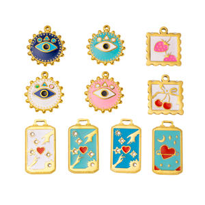 Ciondolo di tarocchi in smalto Vintage oro placcato in acciaio inossidabile collana ciondolo ciondolo gioielli Spiritual accessori per gioielli - Product Image 2