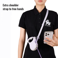 Laisse Rétractable Premium Truelove 5m pour Chien et Chat, Réfléchissante en Nylon, Mains Libres, pour Voyage, à Porter à l'Épaule