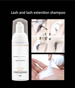 Shampoo pulito schiumogeno per il viso con estensione delle ciglia con etichetta privata OEM da 500 pezzi