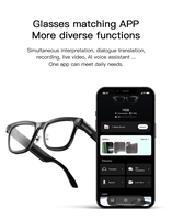 Lunettes intelligentes ultra-légères M08T, appels Bluetooth, musique, lunettes de soleil d'extérieur, caméra 8MP, enregistrement vidéo 1080P, radio FM, étanches IPX-4