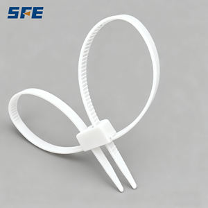 Plastik kelepçe ağır Zip bağları tek kullanımlık çekme sıkı mühür güvenlik çift Flex plastik naylon kelepçe - Product Image 1