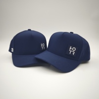 Gorra Deportiva de Golf de Cinco Paneles, Impermeable, de Oxford Dobby, Personalizable, Bajo MOQ, OEM, Perforada con Láser, Transpirable, de Alta Tecnología