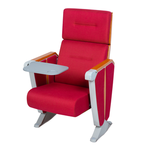 Asientos de auditorio Premium modernos para cines, salas de conferencias, teatros en casa, silla de Teatro de tela roja, reposacabezas ajustable - Product Image 1